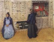 Carl Larsson Mother and Daughter Spain oil painting artist
